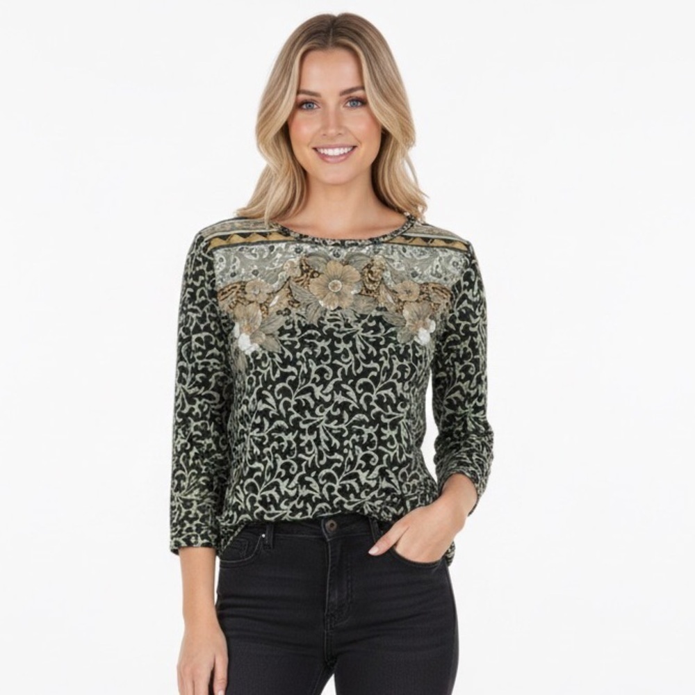 Ali Miles size small floral boho top